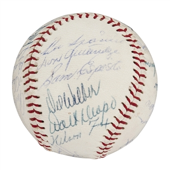 1956 Chicago White Sox Team Signed Baseball with 27 Signatures Including Aparicio, Fox and Minoso (JSA)